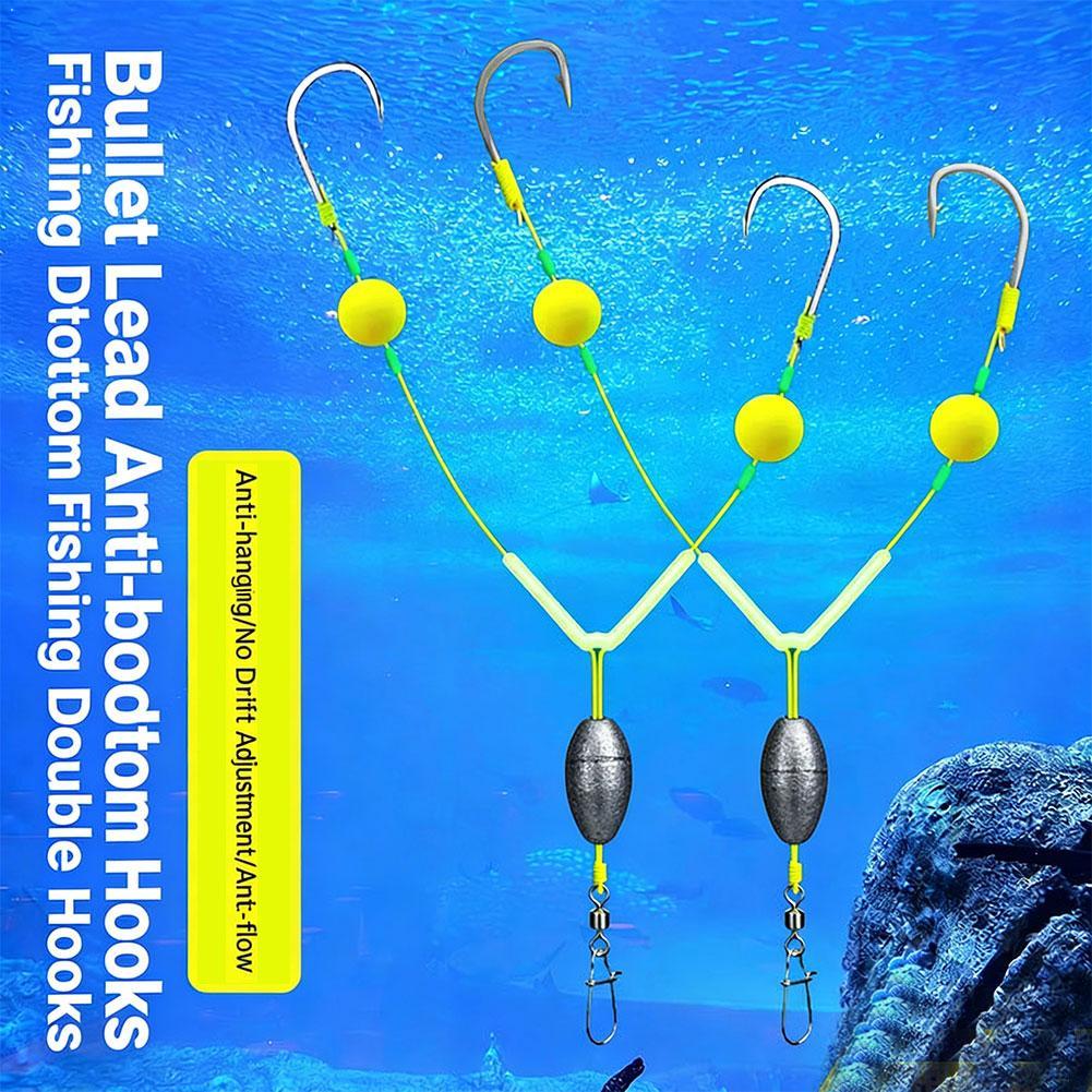 Fishing Hook Weedless - Conjunto de Pesca com Anzóis Duplos