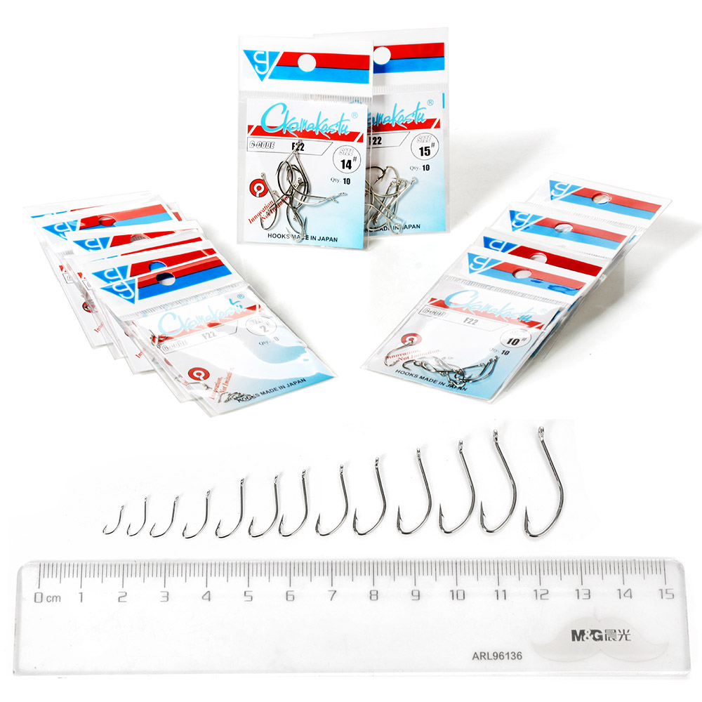 Ckamakastu f22 branco água sal - Fishing Hook Barbless avaliação e preço