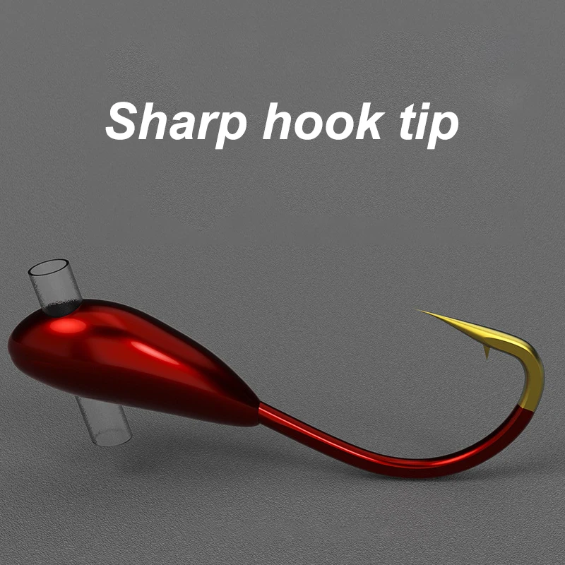 10/20 pçs inverno gancho de pe - Fishing Hook Barbless avaliação e preço