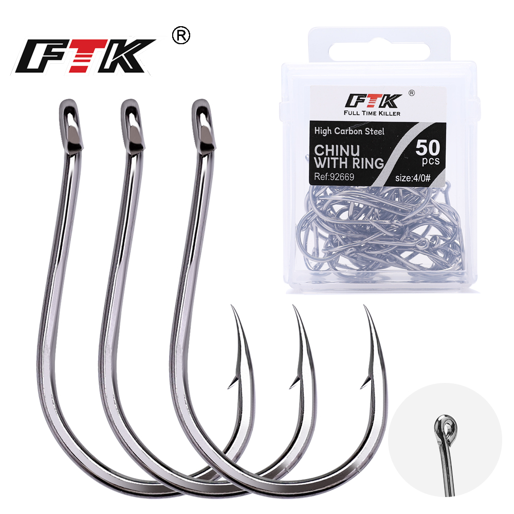 Anzol FTK CHINU com Anel e Bar - Fishing Hook Offset avaliação e preço