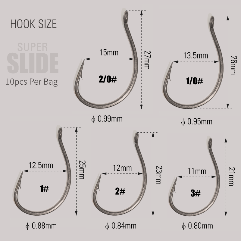 Lomeholic ptfe super slide gan - Fishing Hook Offset avaliação e preço