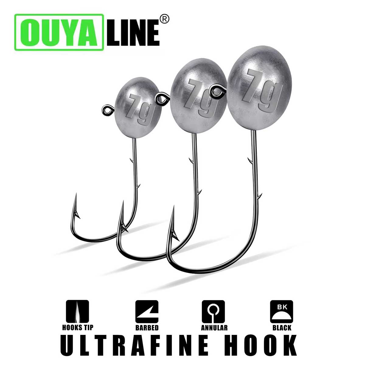 Cabeça de gabarito gancho 1x r - Fishing Hook Offset avaliação e preço