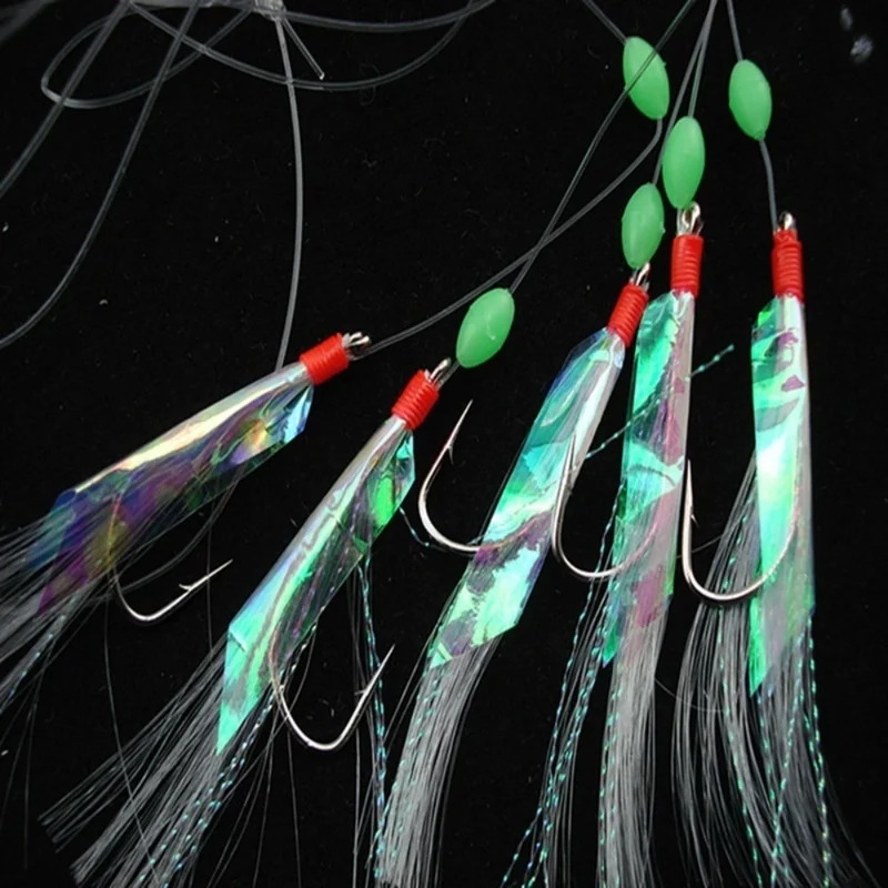 5 pçs/set multi-cor macio silv - Fishing Hook Assortment avaliação e preço