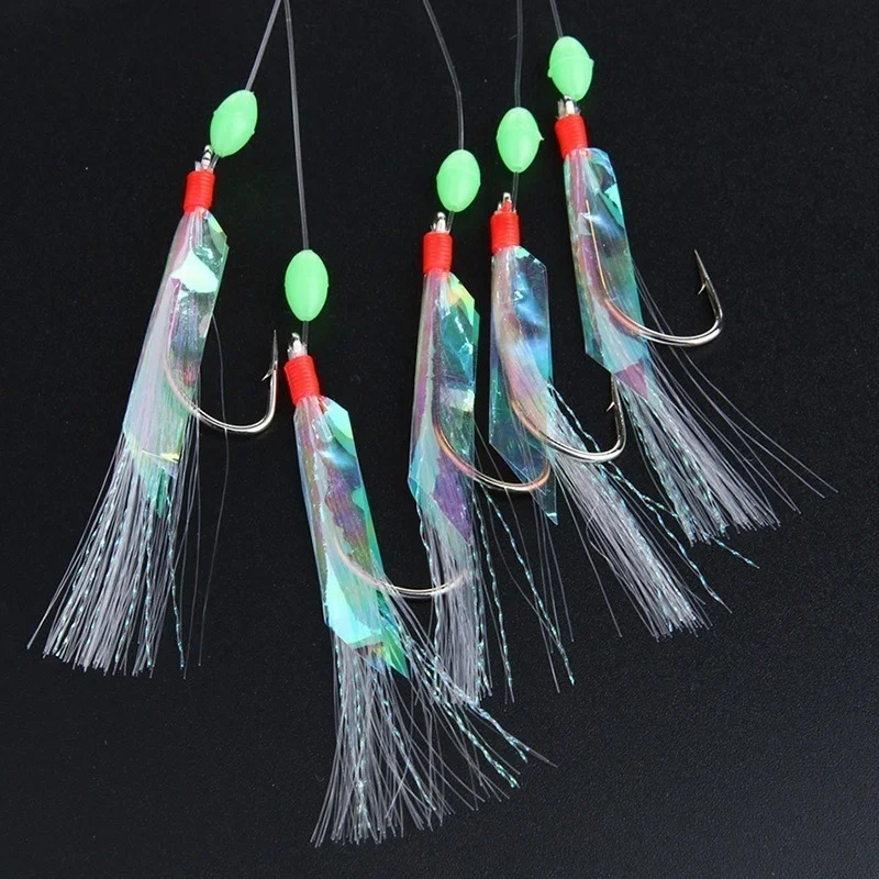 5 pçs/set multi-cor macio silv - Fishing Hook Assortment avaliação e preço