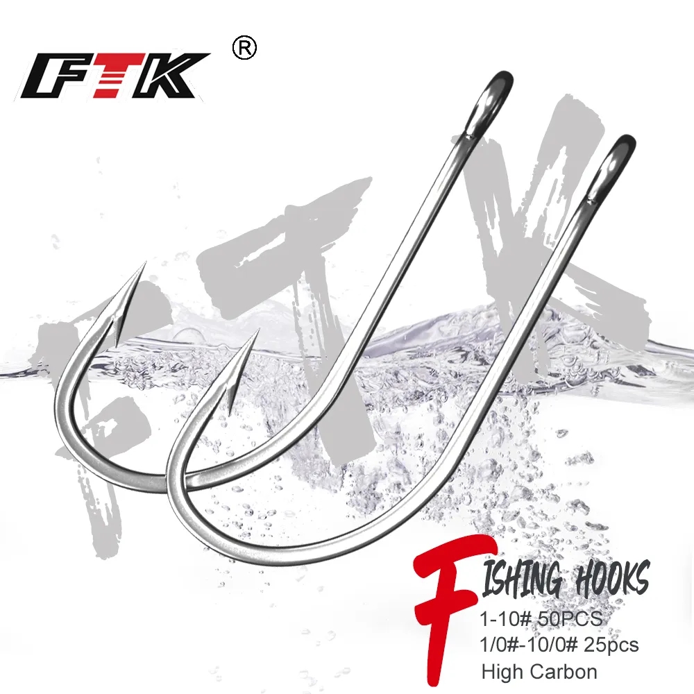 Ganchos de pesca FTK 1-10 # 50 - Fishing Hook Offset avaliação e preço