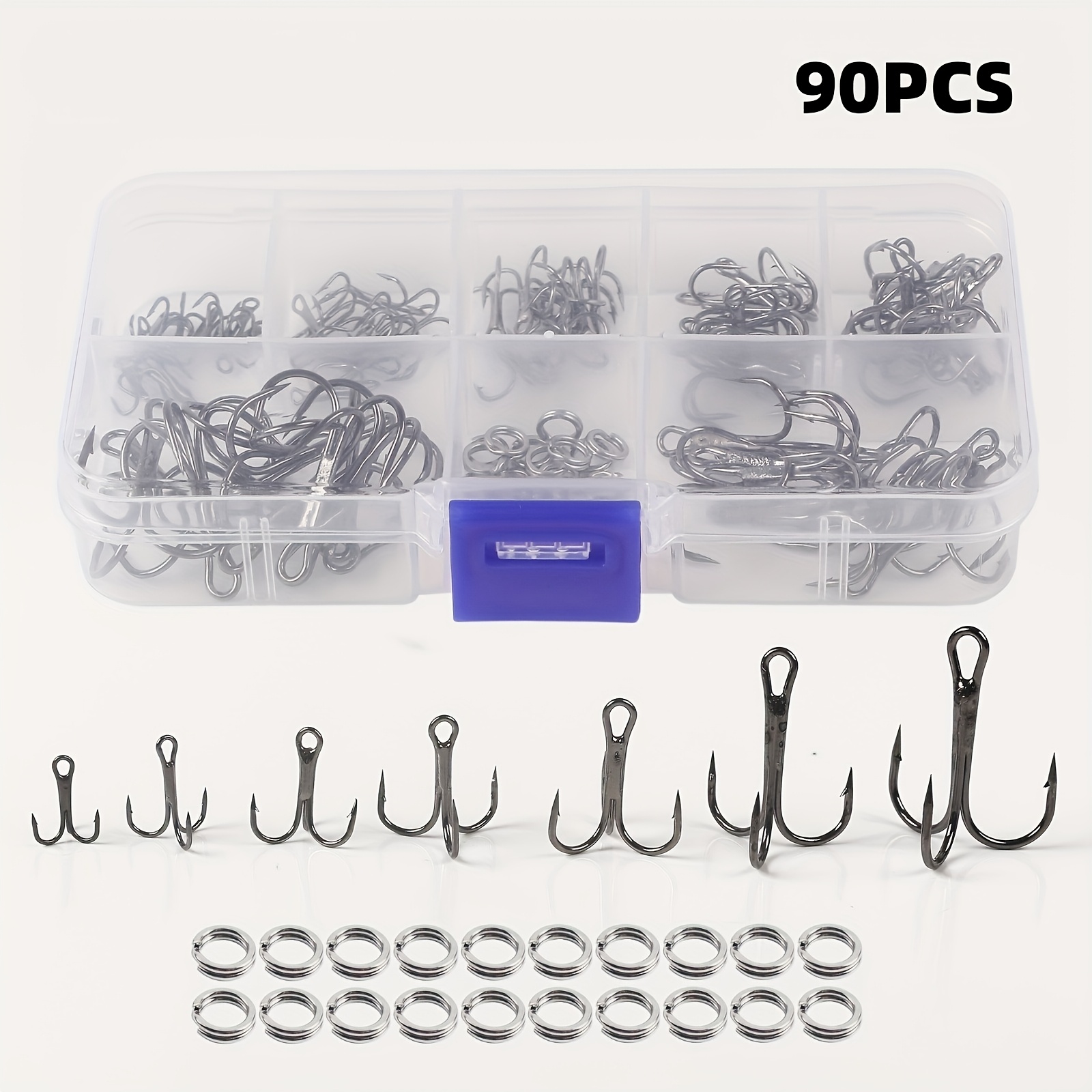 Conjunto de 90 peças: Kit de a - Fishing Hook Assortment avaliação e preço