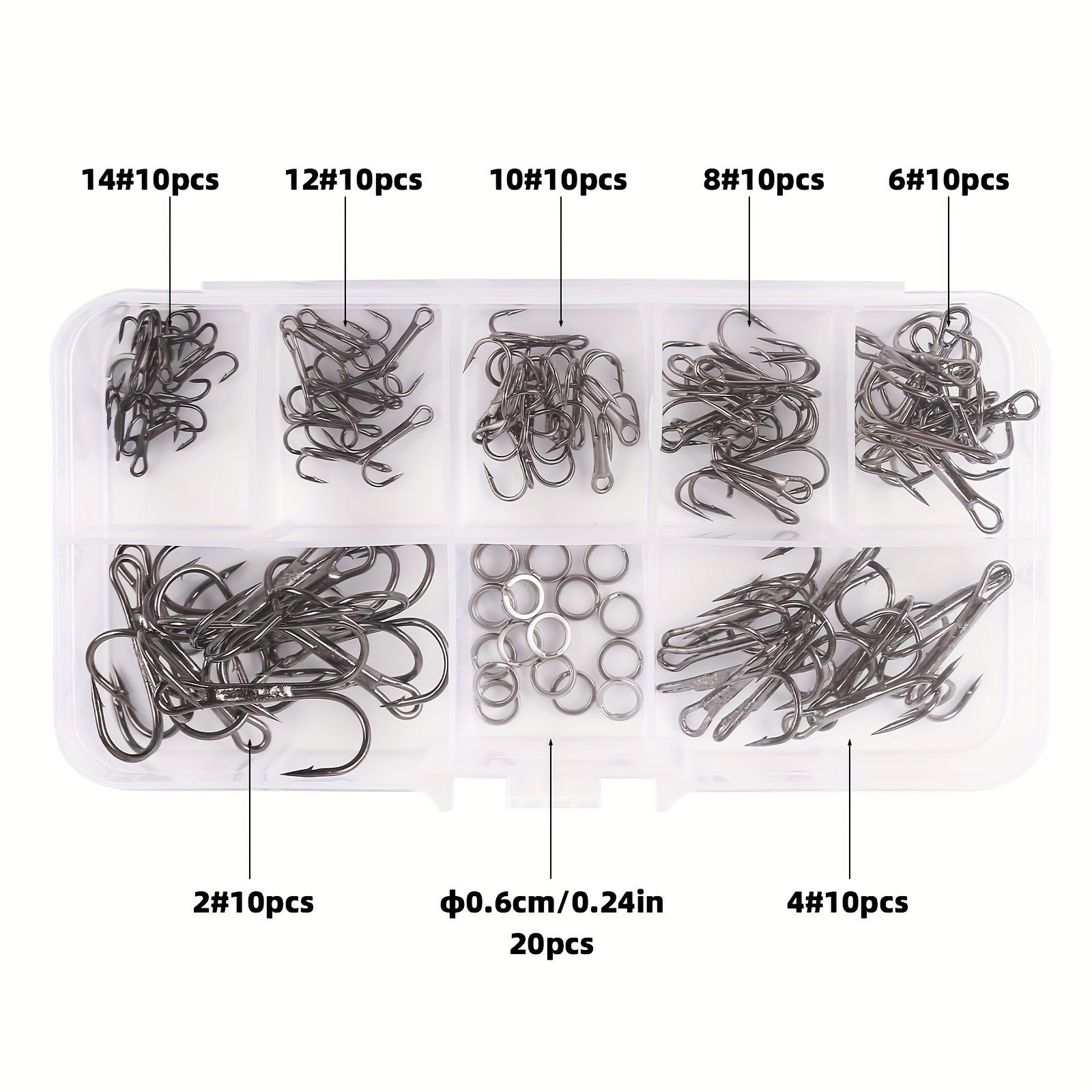 Conjunto de 90 peças: Kit de a - Fishing Hook Assortment avaliação e preço